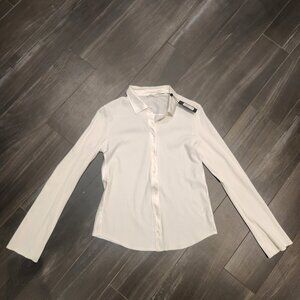White satin shirt